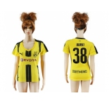 Women's Dortmund #38 Burki Home Soccer Club Jersey1