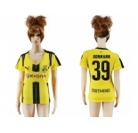Women's Dortmund #39 Bonmann Home Soccer Club Jersey1