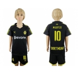 Dortmund #10 M.Gotze Away Kid Soccer Club Jersey