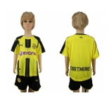 Dortmund Blank Home Kid Soccer Club Jersey1