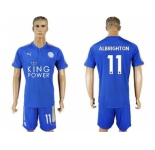Leicester City #11 Albrighton Home Soccer Club Jersey