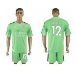 Leicester City #12 Hamer Green Goalkeeper Soccer Club Jersey