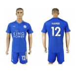 Leicester City #12 Hamer Home Soccer Club Jersey