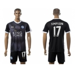 Leicester City #17 Simpson Away Soccer Club Jersey 1