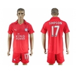 Leicester City #17 Simpson Away Soccer Club Jersey