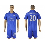 Leicester City #20 Okazaki Home Soccer Club Jersey