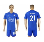 Leicester City #21 Iborra Home Soccer Club Jersey