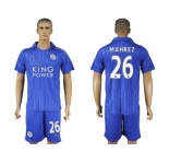 Leicester City #26 Mahrez Home Soccer Club Jersey 1