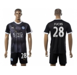 Leicester City #28 Fuchs Away Soccer Club Jersey 1