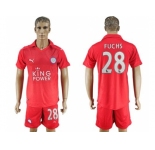 Leicester City #28 Fuchs Away Soccer Club Jersey