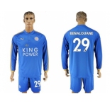 Leicester City #29 Benalouane Home Long Sleeves Soccer Club Jersey