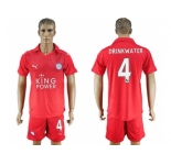 Leicester City #4 Drinkwater Away Soccer Club Jersey