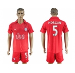 Leicester City #5 Morgan Away Soccer Club Jersey