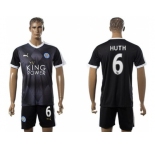 Leicester City #6 Huth Away Soccer Club Jersey