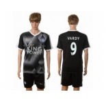 Leicester City #9 Vardy Away Soccer Club Jersey 1
