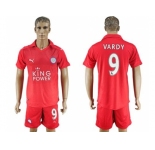 Leicester City #9 Vardy Away Soccer Club Jersey