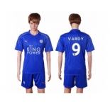 Leicester City #9 Vardy Home Soccer Club Jersey