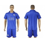 Leicester City Blank Home Soccer Club Jersey 1