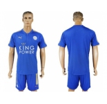 Leicester City Blank Home Soccer Club Jersey