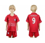 Leicester City #9 Vardy Away Kid Soccer Club Jersey1