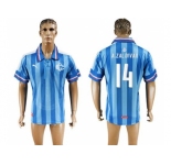Guadalajara #14 A.Zaldivar Blue Soccer Club Jersey