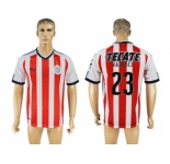 Guadalajara #23 Vazquez Home Soccer Club Jersey1
