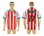 Guadalajara #27 C.Pena Home Soccer Club Jersey1