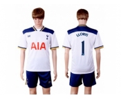 Tottenham Hotspur #1 LLORIS White Home Soccer Club Jersey1