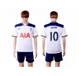 Tottenham Hotspur #10 Kane White Home Soccer Club Jersey3