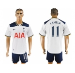 Tottenham Hotspur #11 Lamela White Home Soccer Club Jersey2
