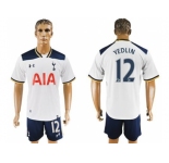 Tottenham Hotspur #12 Yedlin White Home Soccer Club Jersey1