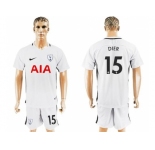 Tottenham Hotspur #15 Dier White Home Soccer Club Jersey