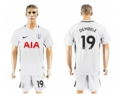 Tottenham Hotspur #19 Dembele White Home Soccer Club Jersey