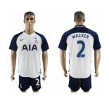 Tottenham Hotspur #2 Walker White Home Soccer Club Jersey1