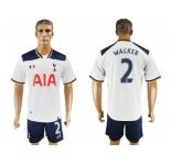 Tottenham Hotspur #2 Walker White Home Soccer Club Jersey2