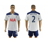 Tottenham Hotspur #2 Walker White Home Soccer Club Jersey4
