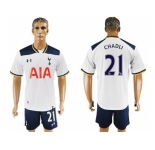 Tottenham Hotspur #21 Chadli White Home Soccer Club Jersey1