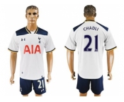 Tottenham Hotspur #21 Chadli White Home Soccer Club Jersey1