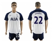 Tottenham Hotspur #22 Chadli White Home Soccer Club Jersey