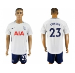 Tottenham Hotspur #23 Eriksen White Blue Soccer Club Jersey