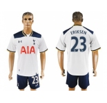 Tottenham Hotspur #23 Eriksen White Home Soccer Club Jersey2
