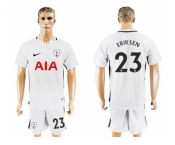 Tottenham Hotspur #23 Eriksen White Home Soccer Club Jersey