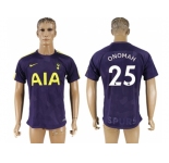 Tottenham Hotspur #25 Onomah Sec Away Soccer Club Jersey