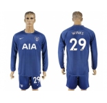 Tottenham Hotspur #29 Winks Away Long Sleeves Soccer Club Jersey