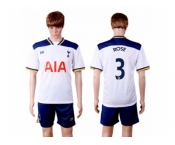 Tottenham Hotspur #3 Rose White Home Soccer Club Jersey1