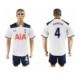 Tottenham Hotspur #4 Kaboul White Home Soccer Club Jersey1