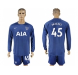 Tottenham Hotspur #45 Walkes Away Long Sleeves Soccer Club Jersey