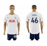 Tottenham Hotspur #46 Amos White Blue Soccer Club Jersey