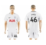 Tottenham Hotspur #46 Amos White Home Soccer Club Jersey
