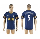Tottenham Hotspur #5 Vertonghen Away Soccer Club Jersey3